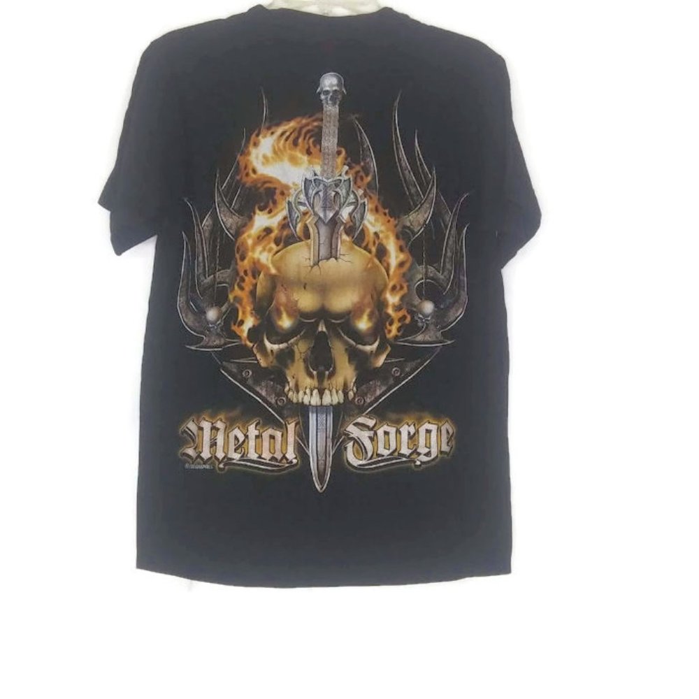 Metal Forge Skull and Dagger Graphic Tee